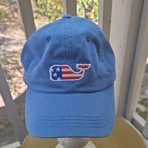 Vineyard Vines Blue Hat with Whale Logo